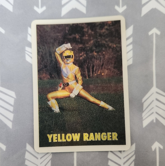 Holographic Yellow Power Ranger Trading Card - Picture 1 of 7